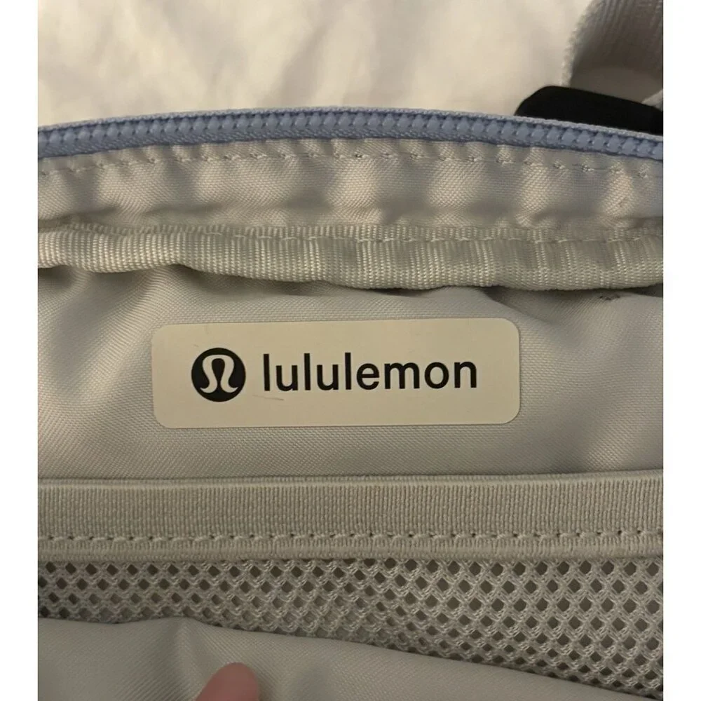 Lululemon Mini Belt Bag Waist Pack Gray Neon Orange Accents